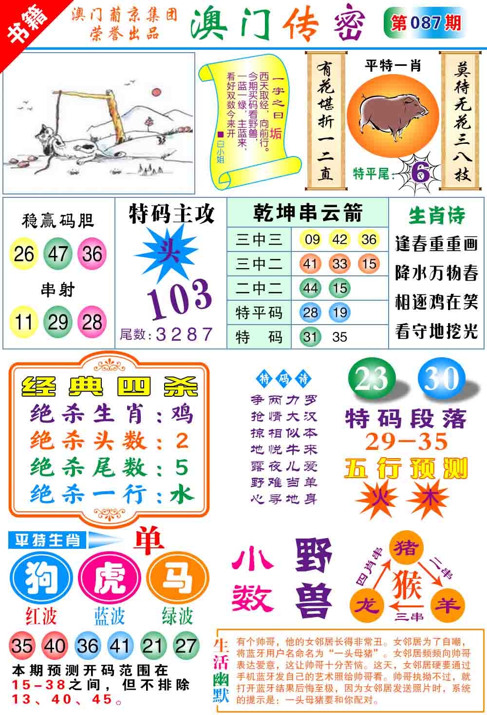 087期澳门传密心水[图]